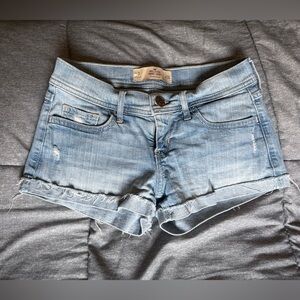Hollister Light Blue Jean Shorts